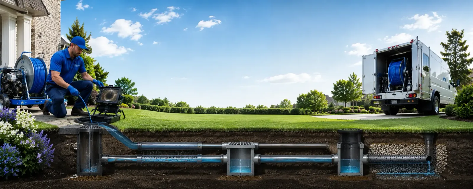 Outdoor drain cleaning information for Red Banks, MS